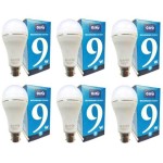 (Test Product) -  Ospir 9W B-22 Cool White Rechargeable inverter LED Bulb (Pack of 6)